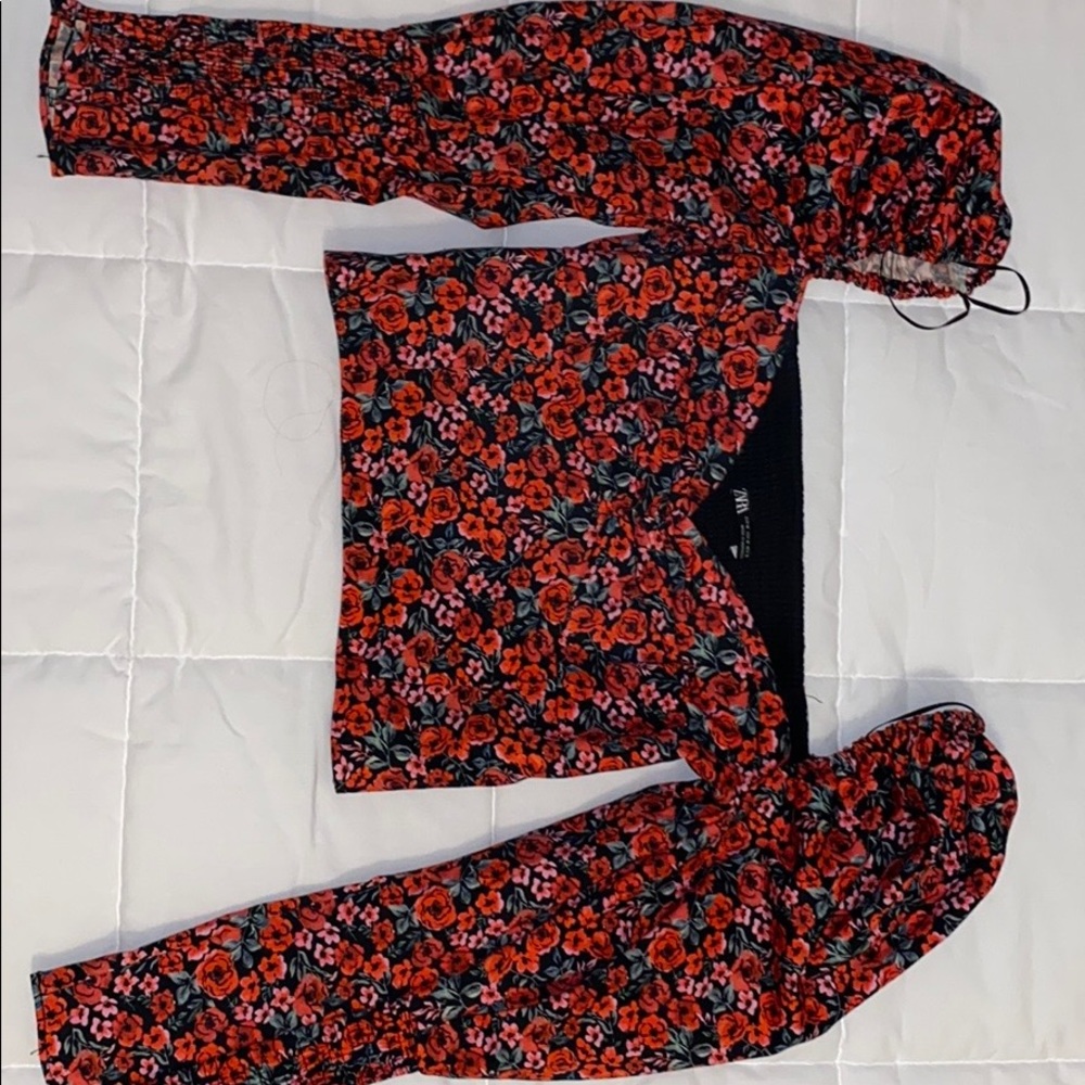 Zara floral top